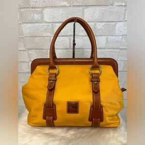 Dooney & Bourke Mitchell Mustard Yellow Nylon Bag